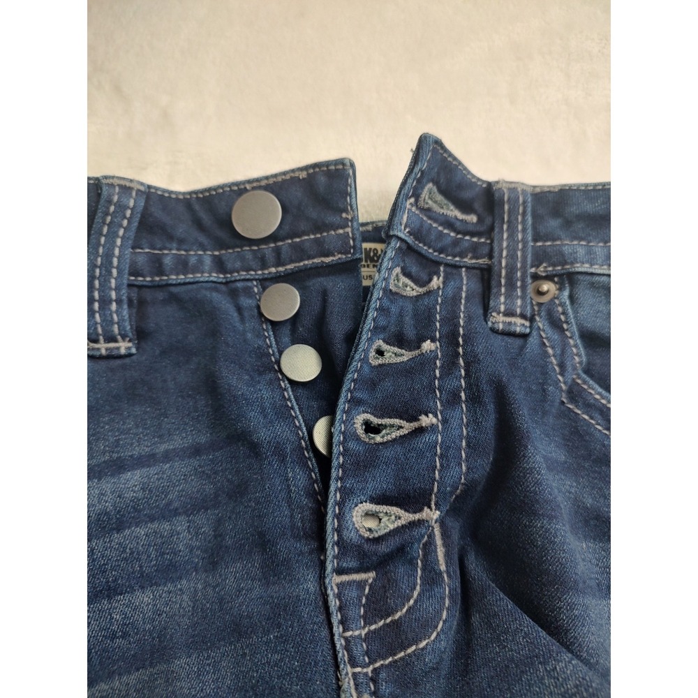 Rock & Roll Denim Women High Rise‎ Trouser Jeans Dark Wash Stretch Size 30x32 - Picture 5 of 9